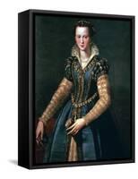 Portrait of Maria De Medici, 16th Century-Alessandro Allori-Framed Stretched Canvas