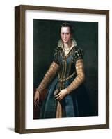 Portrait of Maria De Medici, 16th Century-Alessandro Allori-Framed Giclee Print