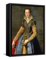 Portrait of Maria De' Medici, Ca 1555-Alessandro Allori-Framed Stretched Canvas