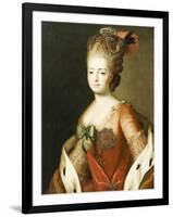 Portrait of Maria Fedorovna, Wife of Grand Duke Paul Petrovich (Future Tsar Paul I)-Alexander Roslin-Framed Giclee Print