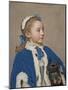 Portrait of Maria Frederike van Reede-Athlone at Seven Years of Age, 1755-Jean-Etienne Liotard-Mounted Giclee Print