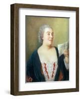 Portrait of Maria Gunning (Gouache) 1749-Jean-Etienne Liotard-Framed Giclee Print