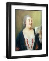 Portrait of Maria Gunning (Gouache) 1749-Jean-Etienne Liotard-Framed Giclee Print