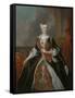 Portrait of Maria Josepha of Austria (1699-175)-Louis de Silvestre-Framed Stretched Canvas