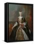 Portrait of Maria Josepha of Austria (1699-175)-Louis de Silvestre-Framed Stretched Canvas