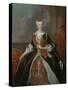 Portrait of Maria Josepha of Austria (1699-175)-Louis de Silvestre-Stretched Canvas