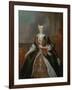 Portrait of Maria Josepha of Austria (1699-175)-Louis de Silvestre-Framed Giclee Print