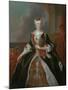 Portrait of Maria Josepha of Austria (1699-175)-Louis de Silvestre-Mounted Giclee Print