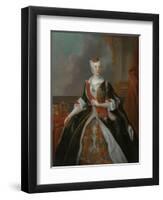 Portrait of Maria Josepha of Austria (1699-175)-Louis de Silvestre-Framed Giclee Print