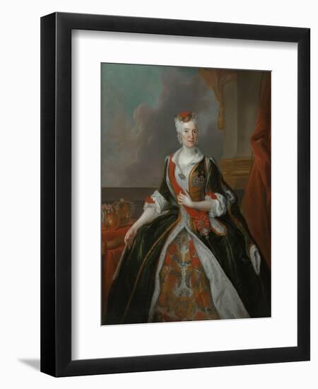 Portrait of Maria Josepha of Austria (1699-175)-Louis de Silvestre-Framed Giclee Print