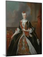 Portrait of Maria Josepha of Austria (1699-175)-Louis de Silvestre-Mounted Giclee Print