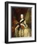 Portrait of Maria Josepha, Queen of Poland, Standing Three-Quarter Length-Louis de Silvestre-Framed Giclee Print