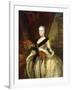 Portrait of Maria Josepha, Queen of Poland, Standing Three-Quarter Length-Louis de Silvestre-Framed Giclee Print