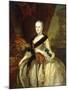 Portrait of Maria Josepha, Queen of Poland, Standing Three-Quarter Length-Louis de Silvestre-Mounted Giclee Print