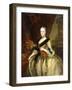 Portrait of Maria Josepha, Queen of Poland, Standing Three-Quarter Length-Louis de Silvestre-Framed Giclee Print