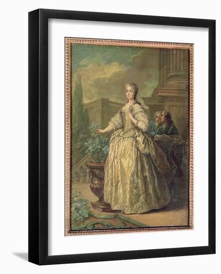 Portrait of Maria Leszczynska (1703-68) 1747-Carle van Loo-Framed Giclee Print