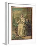 Portrait of Maria Leszczynska (1703-68) 1747-Carle van Loo-Framed Giclee Print