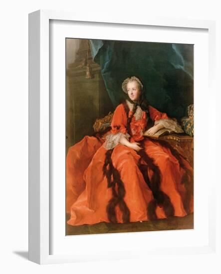 Portrait of Maria Leszczynska (1703-68) 1762-Jean-Marc Nattier-Framed Giclee Print