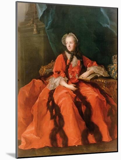 Portrait of Maria Leszczynska (1703-68) 1762-Jean-Marc Nattier-Mounted Giclee Print