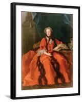 Portrait of Maria Leszczynska (1703-68) 1762-Jean-Marc Nattier-Framed Giclee Print