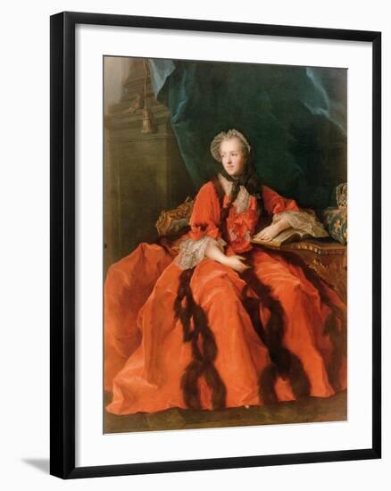 Portrait of Maria Leszczynska (1703-68) 1762-Jean-Marc Nattier-Framed Giclee Print