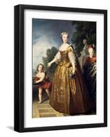 Portrait of Maria Leszczynska-Francois-xavier Fabre-Framed Giclee Print