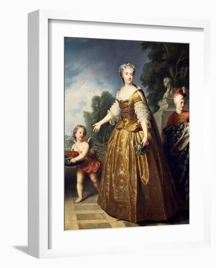 Portrait of Maria Leszczynska-Francois-xavier Fabre-Framed Giclee Print