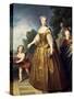 Portrait of Maria Leszczynska-Francois-xavier Fabre-Stretched Canvas