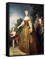 Portrait of Maria Leszczynska-Francois-xavier Fabre-Framed Stretched Canvas