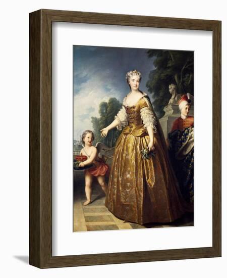 Portrait of Maria Leszczynska-Francois-xavier Fabre-Framed Giclee Print