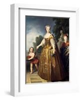 Portrait of Maria Leszczynska-Francois-xavier Fabre-Framed Giclee Print