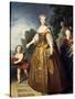 Portrait of Maria Leszczynska-Francois-xavier Fabre-Stretched Canvas