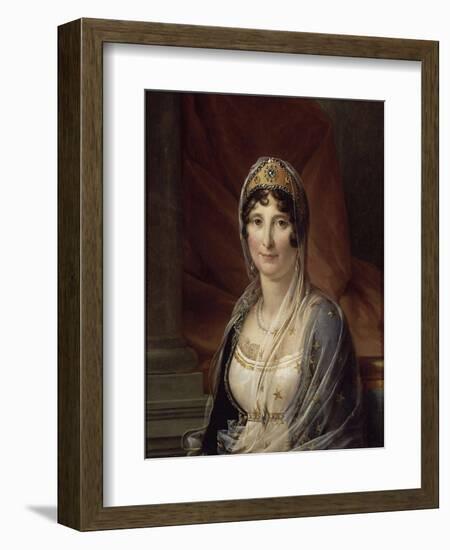 Portrait of Maria Letizia Ramolino Bonaparte, Mother of Napoleon Bonaparte, Ca 1804-François Pascal Simon Gérard-Framed Giclee Print