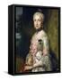 Portrait of Maria Luisa of Bourbon on the Occasion of Her Engagement to Be Married-Anton Raphael Mengs-Framed Stretched Canvas