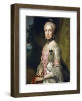 Portrait of Maria Luisa of Bourbon on the Occasion of Her Engagement to Be Married-Anton Raphael Mengs-Framed Giclee Print