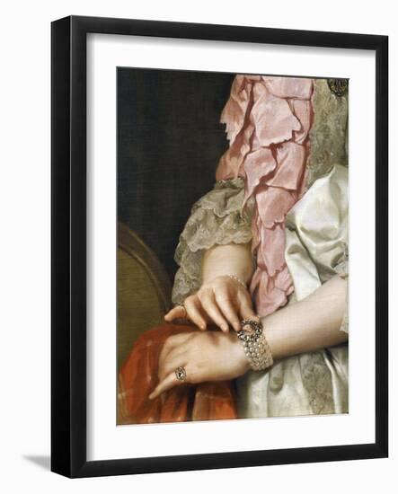 Portrait of Maria Luisa of Bourbon on the Occasion of Her Engagement to Be Married-Anton Raphael Mengs-Framed Giclee Print