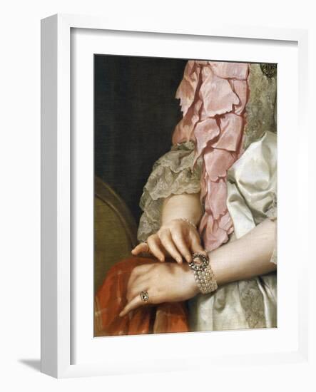 Portrait of Maria Luisa of Bourbon on the Occasion of Her Engagement to Be Married-Anton Raphael Mengs-Framed Giclee Print