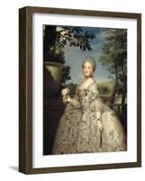 Portrait of Maria Luisa of Parma as Princess of Asturias, Ca 1764-1765-Anton Raphael Mengs-Framed Giclee Print