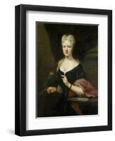 Portrait of Maria Magdalena Stavenisse, Wife of Jacob De Witte of Elkerzee, Councilor of Zierikzee-Cornelis Troost-Framed Art Print