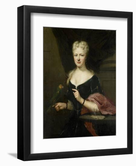 Portrait of Maria Magdalena Stavenisse, Wife of Jacob De Witte of Elkerzee, Councilor of Zierikzee-Cornelis Troost-Framed Art Print