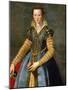 Portrait of Maria (Marie) De' Medici (1540-1557) - Allori, Alessandro (1535-1607) - Ca 1555 - Oil O-Alessandro Allori-Mounted Giclee Print