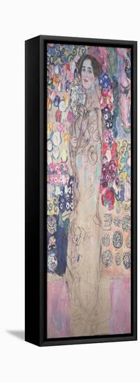 Portrait of Maria Munk (Unfinished 1917-18)-Gustav Klimt-Framed Stretched Canvas