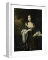 Portrait of Maria Schaep, Wife of Hendrick Bicker-Michiel Van Musscher-Framed Art Print