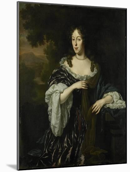 Portrait of Maria Schaep, Wife of Hendrick Bicker-Michiel Van Musscher-Mounted Art Print