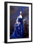 Portrait of Maria Skerrett, Lady Walpole in a Blue Dress on a Balcony-Charles Jervas-Framed Giclee Print