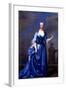 Portrait of Maria Skerrett, Lady Walpole in a Blue Dress on a Balcony-Charles Jervas-Framed Giclee Print