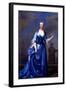 Portrait of Maria Skerrett, Lady Walpole in a Blue Dress on a Balcony-Charles Jervas-Framed Giclee Print