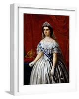 Portrait of Maria Sofia of Bavaria-null-Framed Giclee Print