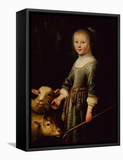 Portrait of Maria Stricke van Scharlaken, 1650-Jacob Gerritsz Cuyp-Framed Stretched Canvas