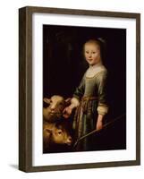 Portrait of Maria Stricke van Scharlaken, 1650-Jacob Gerritsz Cuyp-Framed Giclee Print